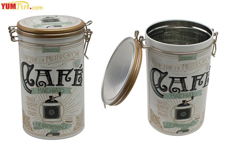 Decorative coffee tin box