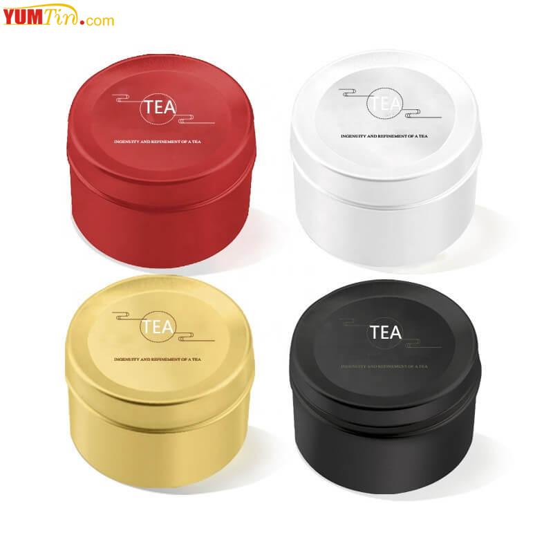 small airtight tea tin box